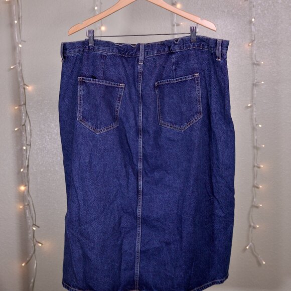 High Rise Button Down Maxi Jean Skirt - Women's Old Navy - Size 22 Plus Size - Picture 2 of 3